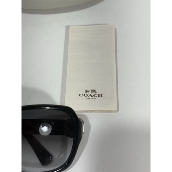COACH EYEGLASSES S2020 BLACK 38-16-125 With Case & Paperwork Mint Condition - Picture 5 of 10